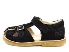 Arauto RAP sandal black nobuk with buckles and velcro